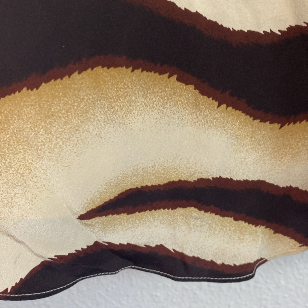 Ralph Lauren 100% Silk Animal Print Swing Skirt size 14 - Picture 5 of 7